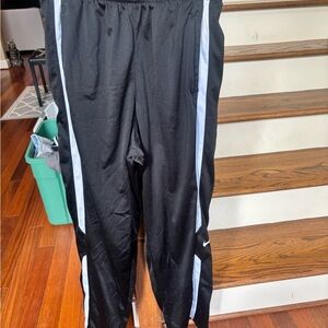 Nike Black and White Joggers with Elastic Waistband